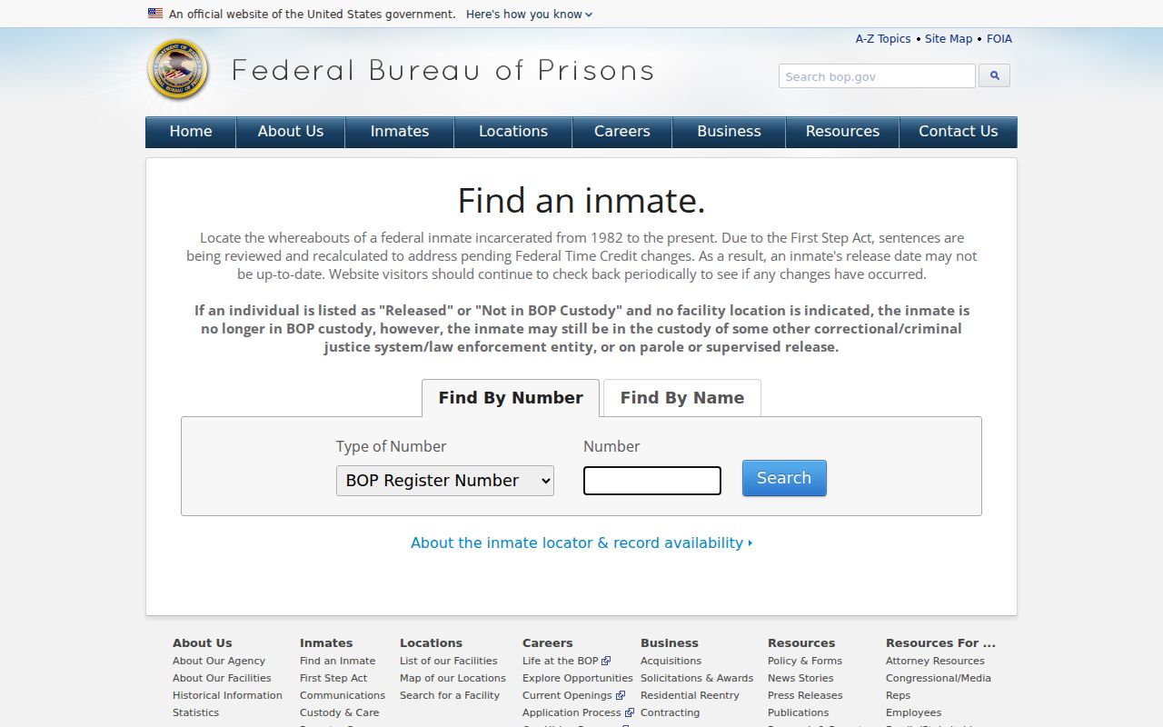 Livingston County criminal records federal inmate locator